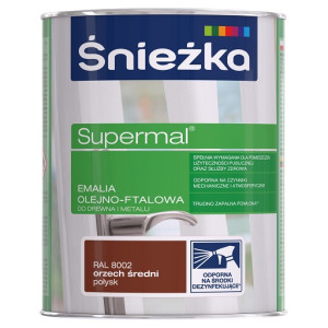 Emalia ft.Supermal Śnieżka 0,8L  orzech średni